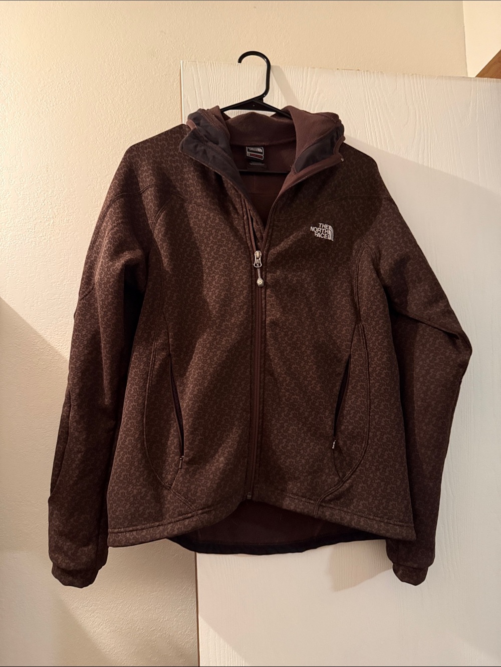 The North Face Brown Hooded Softshell Jacket
